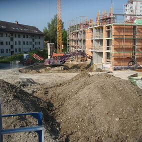 Baufortschritt Neubau Wohn- und Bürogebäude - Singen