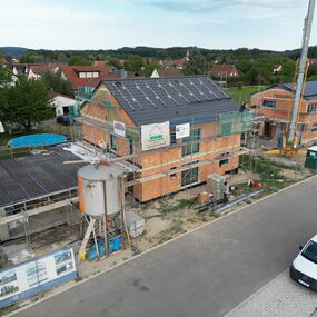 Einfamilienhaus Garage Massivbau Höner Architekten Radolfzell Landkreis Konstanz Neubaugebiet Engener Strasse