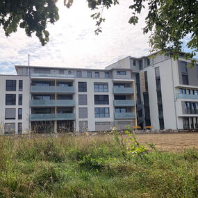 Neubau Wohngebauede Buerogebaeude in Singen - Baufortschritt