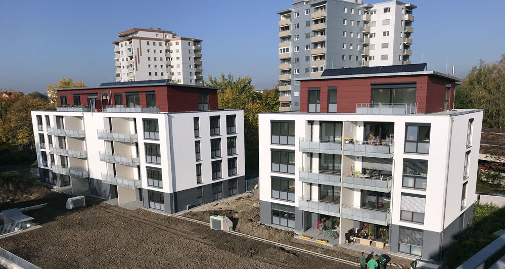 Baufortschritt Neubau Wohn- und Bürogebäude - Singen