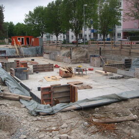 Baufortschritt Neubau Wohn- und Bürogebäude - Singen
