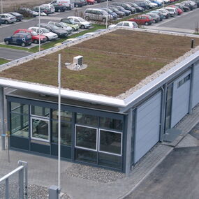 Neubau Pfortengebäude und überdachter Fahrradabstellplatz