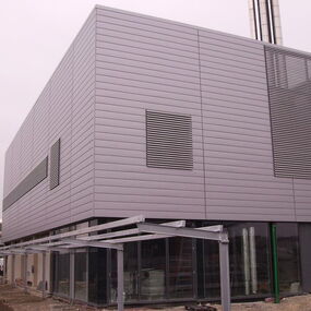 Umbau und Erweiterung Baubüro und Werkstätten F13 + Heizwerk F12