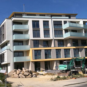 Neubau Wohngebauede Buerogebaeude in Singen - Baufortschritt