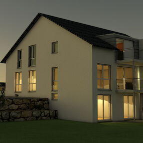 5-Familienhaus-Massivbau Renderbild