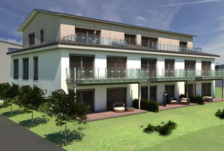 Wohngebäude Mehrfamilienhaus Holzbau Orsingen Nenzingen Landkreis Konstanz Architekt Höner