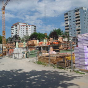 Baufortschritt Neubau Wohn- und Bürogebäude - Singen