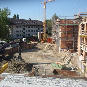Baufortschritt Neubau Wohn- und Bürogebäude - Singen