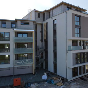 Neubau Wohngebauede Buerogebaeude in Singen - Baufortschritt