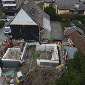 Teilabbruch Wohngebaeude Anbau Massivbau Radolfzell Guettingen Architekt Hoener