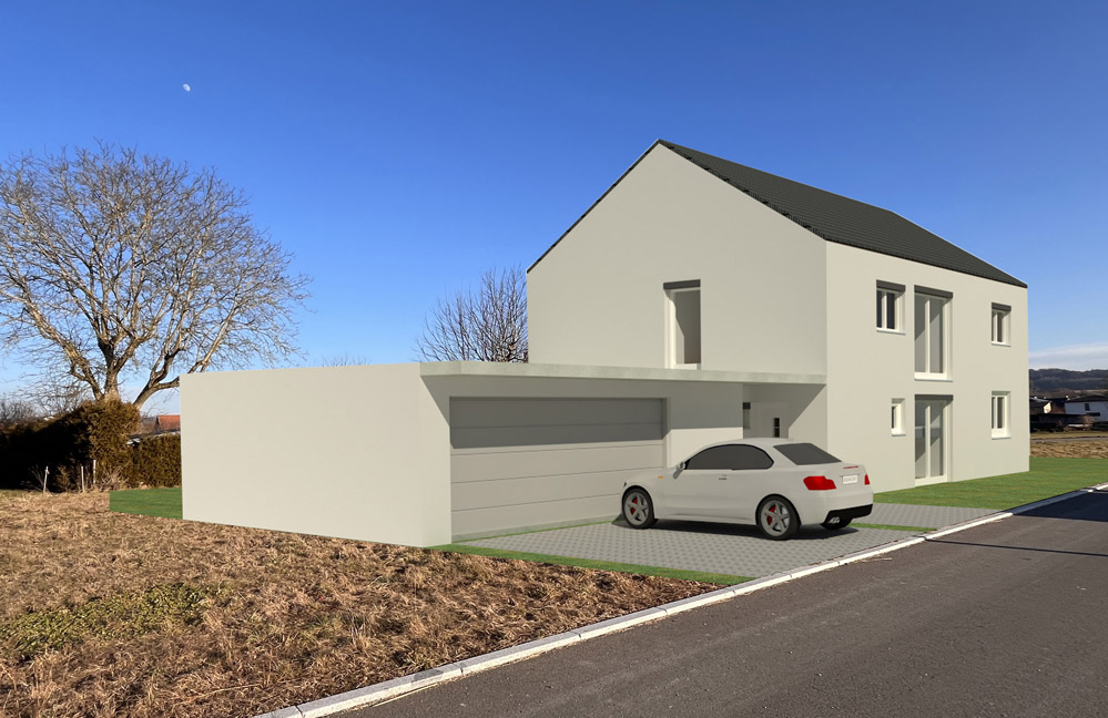 Einfamilienhaus Garage Massivbau Höner Architekten Radolfzell Landkreis Konstanz