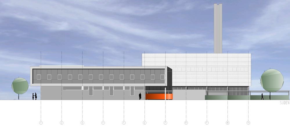 Umbau und Erweiterung Baubüro und Werkstätten F13 + Heizwerk F12